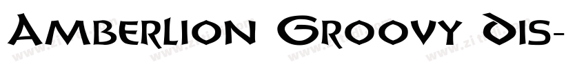 Amberlion Groovy Dis字体转换
